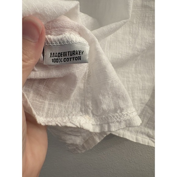 Blanc du Nil White‎ Off Shoulder Lace Trim Blouse Bohemian Top - Picture 4 of 8